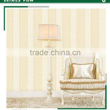 low price foaming non woven wallpaper, fashion horizontal stripe wall decor for room , stunning wall sticker decorative