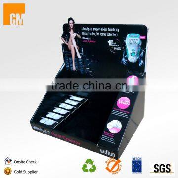 China supplier new product paper material cardboard cosmetics make up stand display