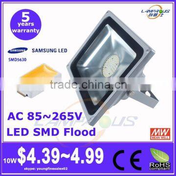 Samsung LG chip competitive price 5 years warranty ip65 aluminum 50w smd led floodlight housing