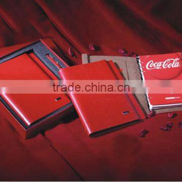 Personalized gift notebook set/pu leather hardcover notebook