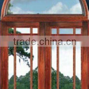 Round Transom Exterior French Wooden Doors Design 2013 New DJ-S9071HR