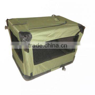 Folding dog crate