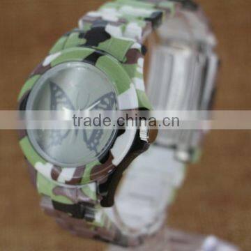 Top Selling Camouflage Color Japan Quartz Movt Plastic Watch for Lady photo-2