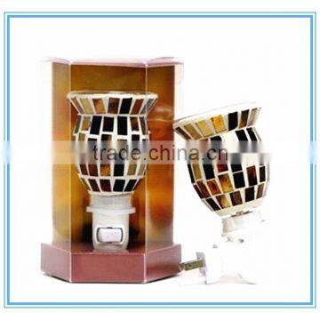 Indoor mosaic fragrance glass plug in night light aroma oil diffuser                        
                                                Quality Choice