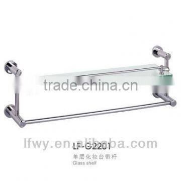 cosmetic glass towel shelf display stand