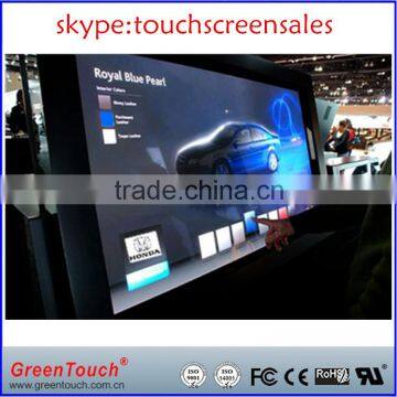 Transparent holographic rear projection film,46 inch interactive touch foil window glass display