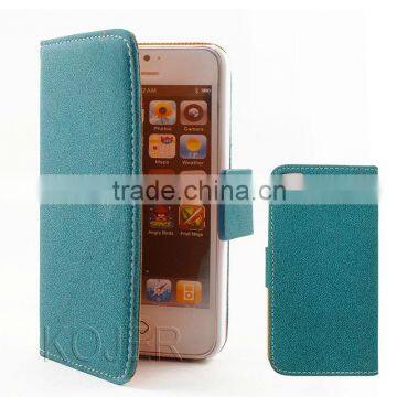 Book Style Leather Mobile Phone Case for Iphone 5