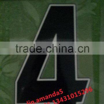 heat transfer soccer jersey letters for football team