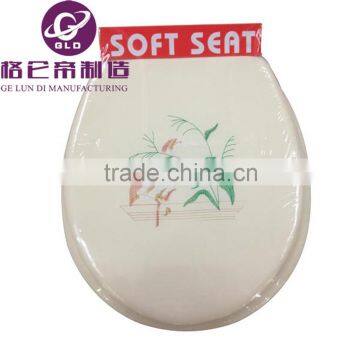 GLD Hot Sales Image Printed Color Adult Soft Toilet Seats Soft Toilet Seat Lid For Toilet Bathroom photo-2
