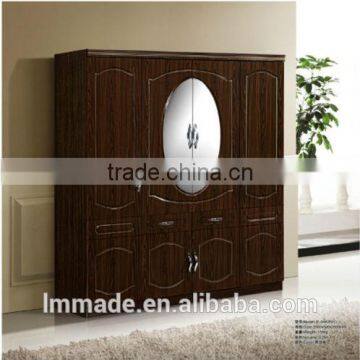 MDF Bedroom Furniture Clothes PVC Wardrobe