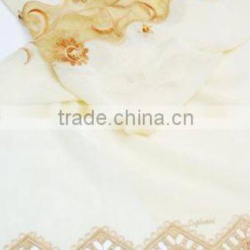 organza embroidered curtain with sequin and bead