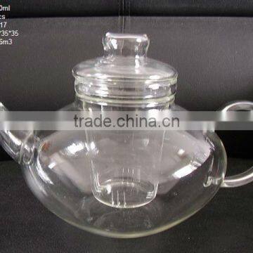 heat resistant pyrex glass teapot