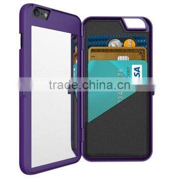 Mirror Case Cover With Card Holder for Iphone 6/ 6plus, Case for Iphone 6 photo-2