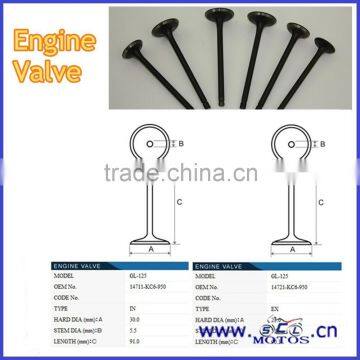 SCL-2013072251 G150 Motorcycle Spare Parts Valve Intake Valve Exhaust