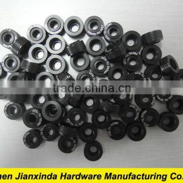 Black Anodized Aluminum Light Indicators Parts, Cheap CNC Machining Parts