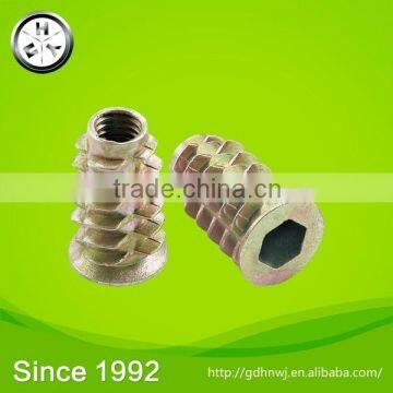 Advanced machine from Germany m6*25 furniture insert nuts for furniture connection (NZ2112)