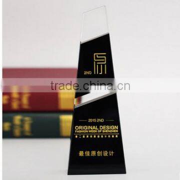 Unique Black Crystal Awards Trophy and Medal Quality Choice