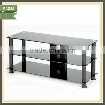 2014 popular mirror-designed glass sheet tv stand RA026