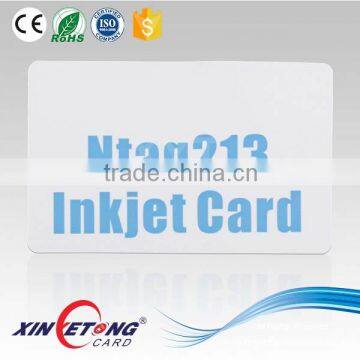 13.56MHZ Ntag213 NFC Inkjet PVC Cards