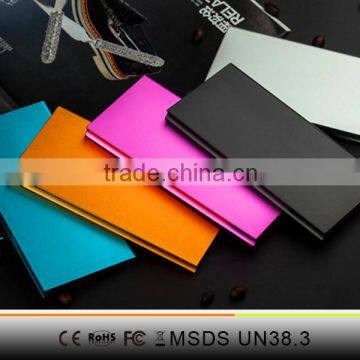 8000mah 2USB output disposable power bank li-polymer battery with power display