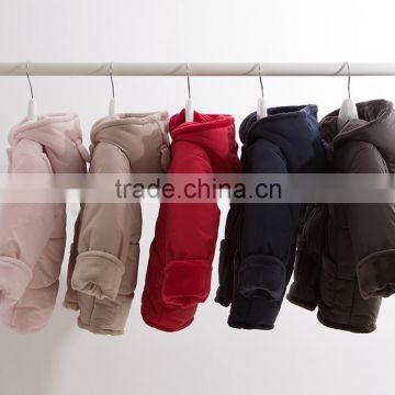 hot sale kids outdoor warm cotton hooded coat