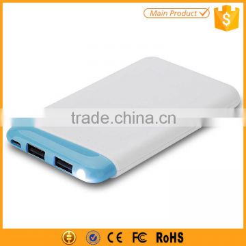 6000mah dual usb restaurant power bank charger