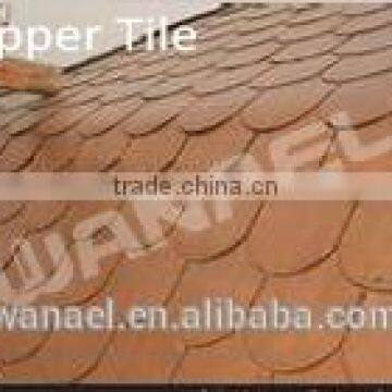 copper roofing tiles