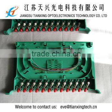 ABS material 12 port ST/PC fiber optic splitter tray