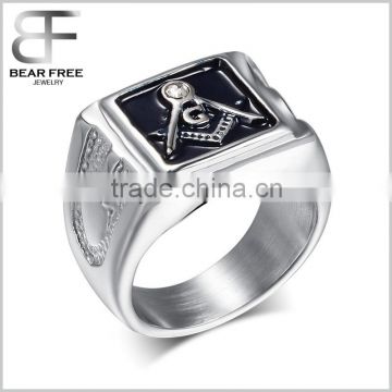 Stainless Steel Masonic Rings For Men Master Masonic Signet Rings Mason Rings