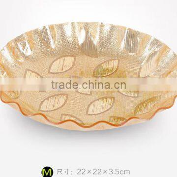 2015 fashional round transparent acrylic fruit plate dry fruit plate candy plate