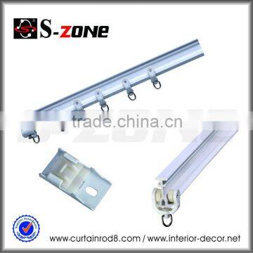 White easy bending sliding flexible PVC roller blind side tracks, industrial rails tracks in cheap