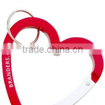 Personalized Heart-Shaped Carabiners