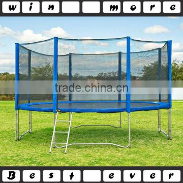 6ft-16ft circle trampoline with enclosure and ladder