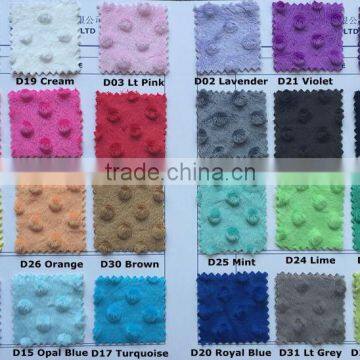 2016 fashion design SGS checked skin-friendly print wholesale micro-velboa minky dot mickey fabric