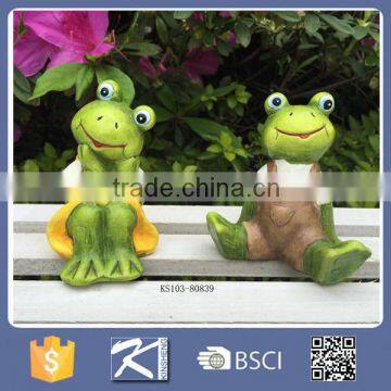 Home & Garden Decor Ceramic Frog Statue