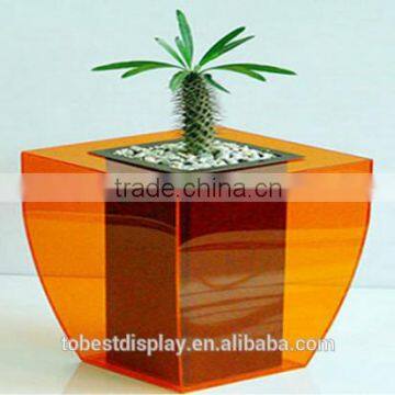 exquisite design clear acrylic flower pots Shenzhen factory