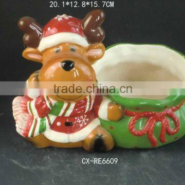 Ceramic Rooster Dip Bowl and Spreader Set