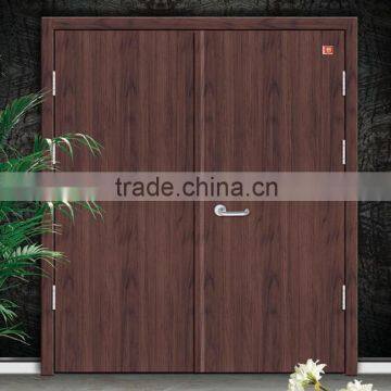 China 90 Mins Anti-fire Double Wooden Door With CE Certification photo-2
