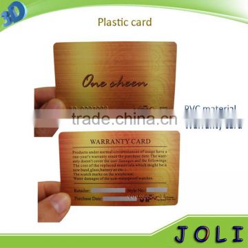 promotional gift items plastic pvc id card