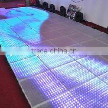 2016 China Cheap Portable Wooden Dance Floor 3D Effect DMX 1X1m Tile For Sale Christmas Decorative DJ Disco Party Stage Lighting