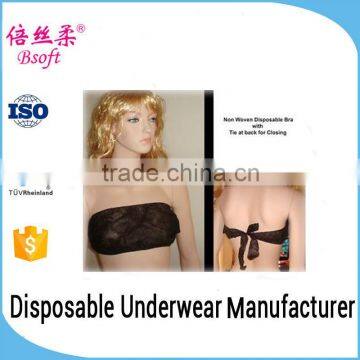 China Factory Hot Selling Adult Women Nonwoven Bra/ Women Hot Sexy Bra Images for spa