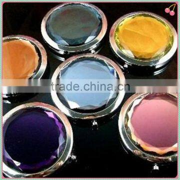 Fashionable Crystal glass cosmetic mirror resin set auger mirror