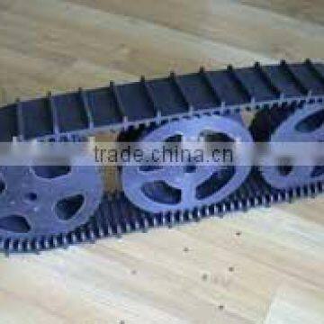 Manufacturer robot lawn mower rubber tracks 76x12.7x120