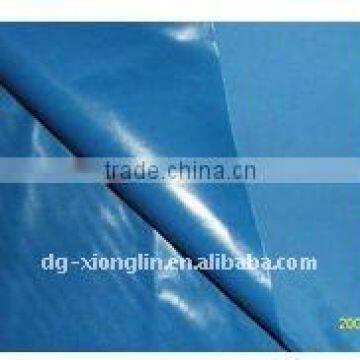 transparent tpu film+100%polyester fabric