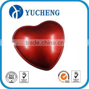Chinese Beautiful Red Heart Shape Gift Candy Metal Craft Tin Box photo-3