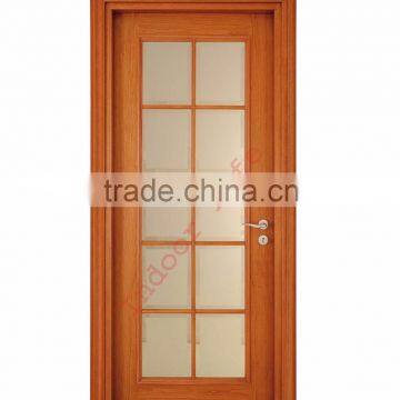 High Quality Natural Cherry Finished Wooden Door