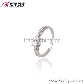 13496 Xuping 2016 fashion jewelry rhodium color crystal wedding ring