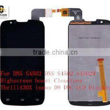 S4502 Touch Screen Digitizer + LCD Display For DNS S4502 DNS-S4502 S4502M Highscreen Boost Cloudfone Thrill430X Innos D9 D9C