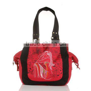 Beauty Girl Print Shoulder Bag for Young Ladies photo-2