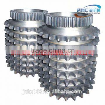 Drilling rig parts:Eight rows Sprocket